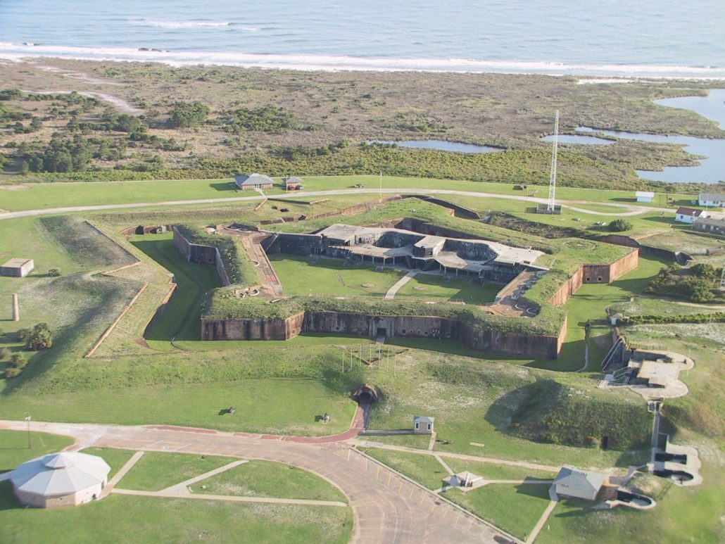 Aerial of Fort Morgan Alabama Vacation