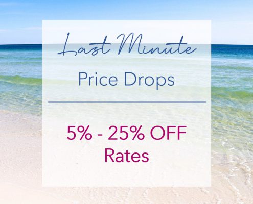last minute discounts from 5% - 25% off