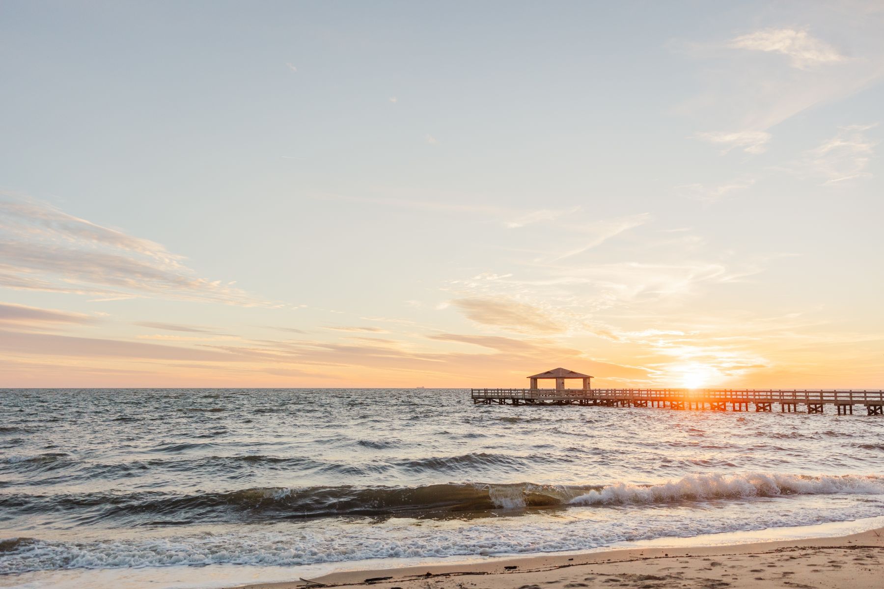 Gulf Shores Pier at sunset